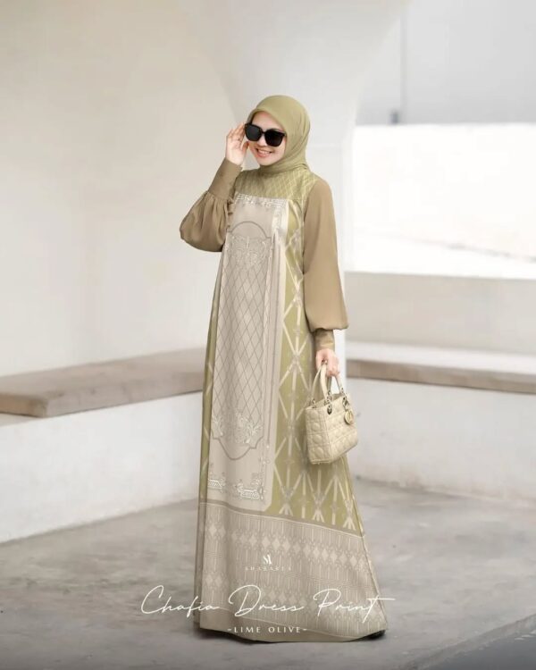 Chafia Dress Print - Image 10